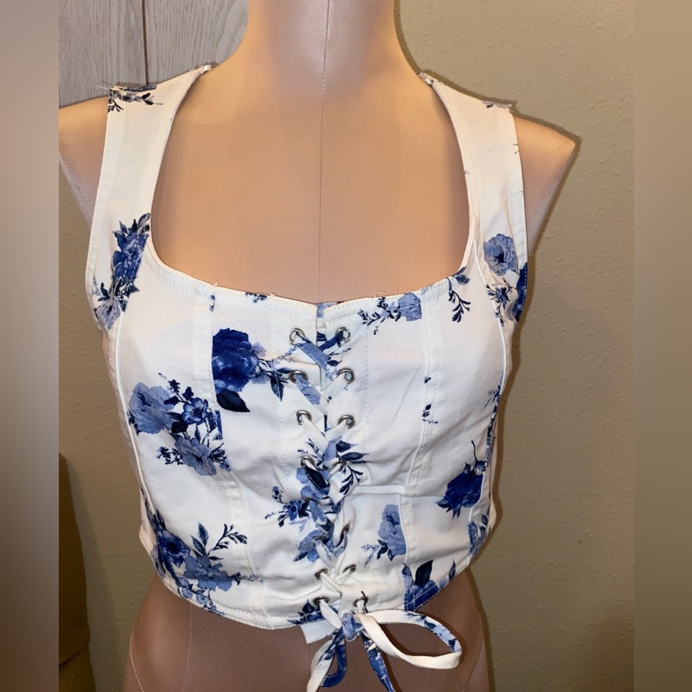 Jean Floral Top